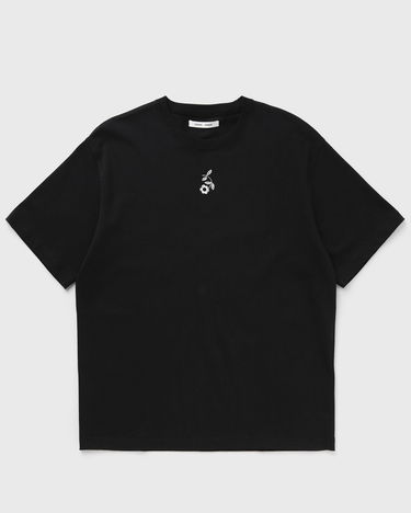 Тениска Samsoe Samsoe Sanature T-Shirt with Floral Embroidery Черно | U25100020-BLACK-NATURE, 1