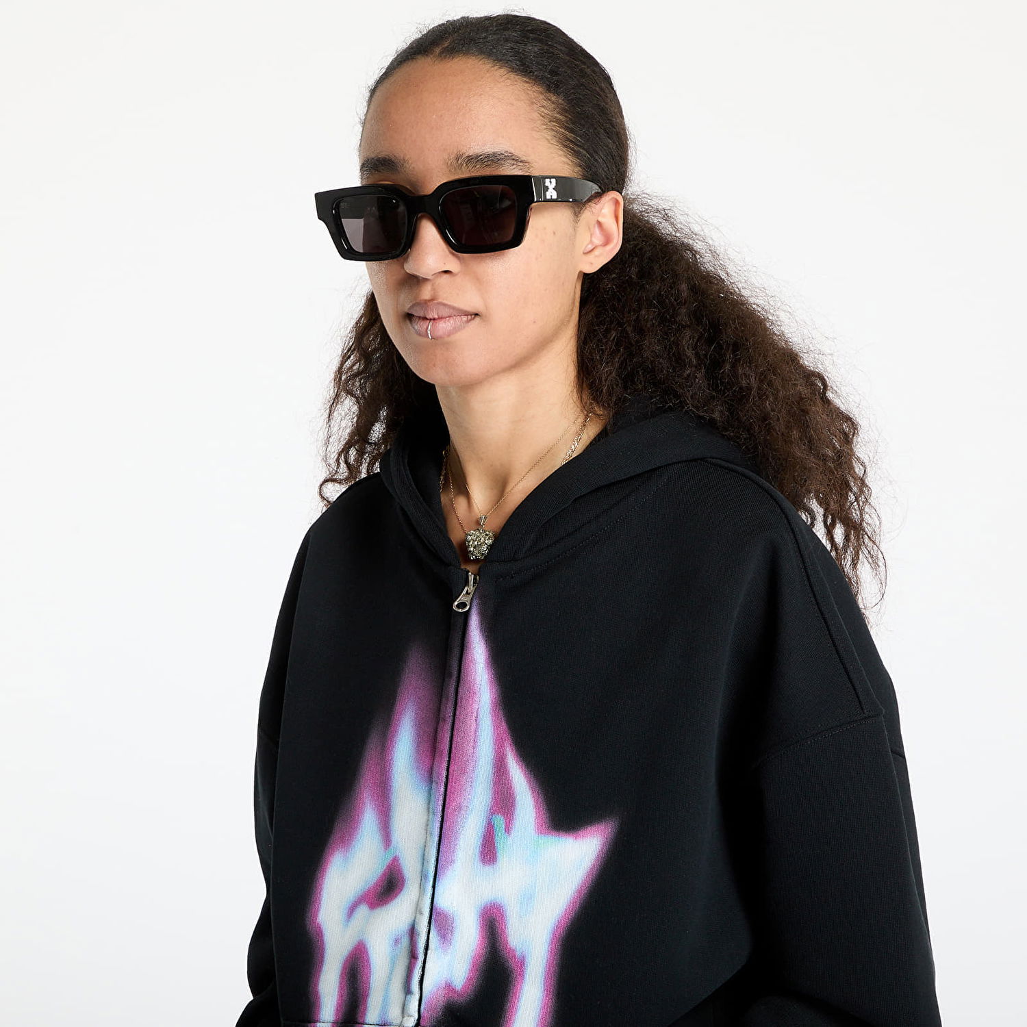Суитчър Footshop FTSHP Walking Art II Zip Hoodie Черно | FTSHP_411, 1