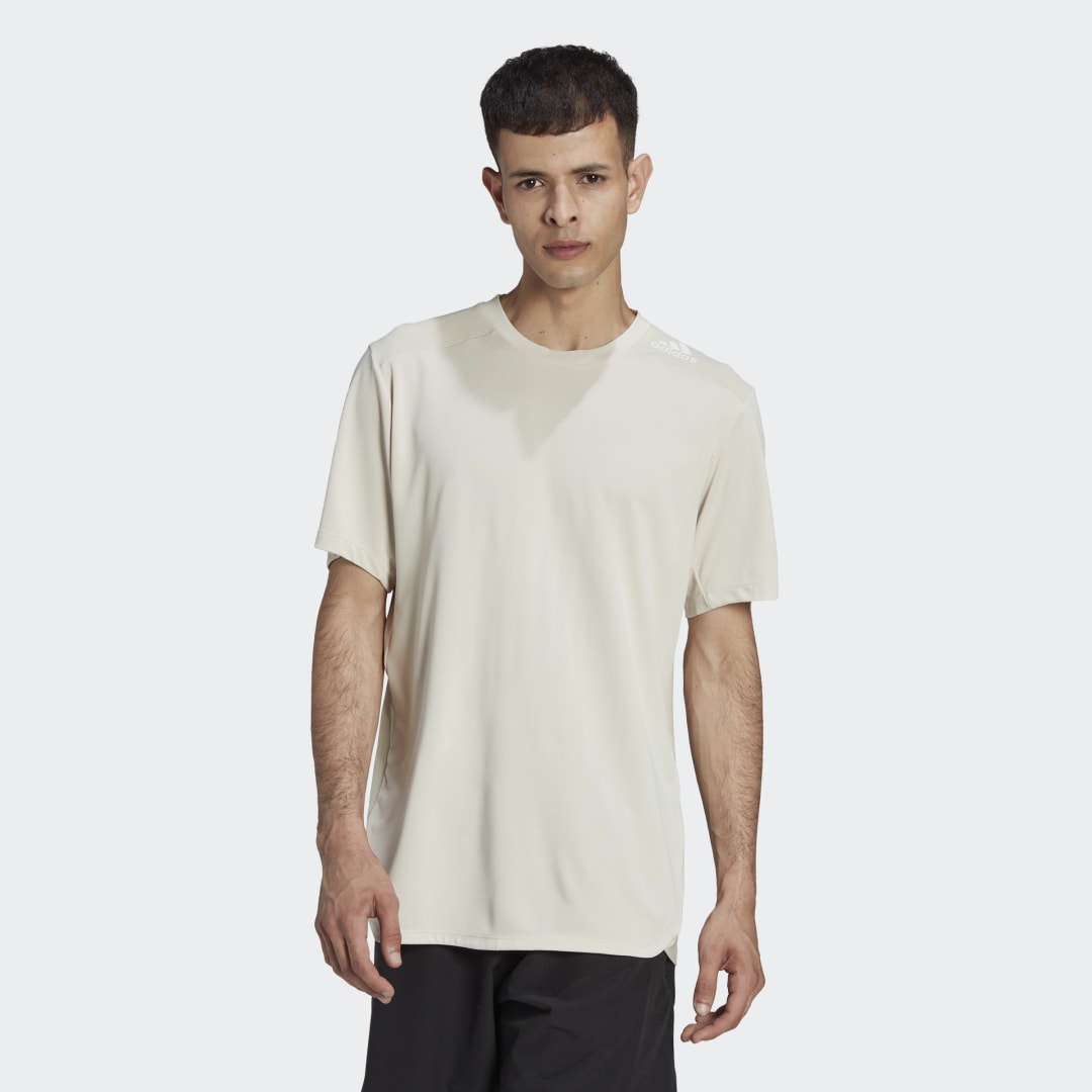 Тениска adidas Originals Designed 4 Training HEAT.RDY HIIT Бежово | HJ9775, 0