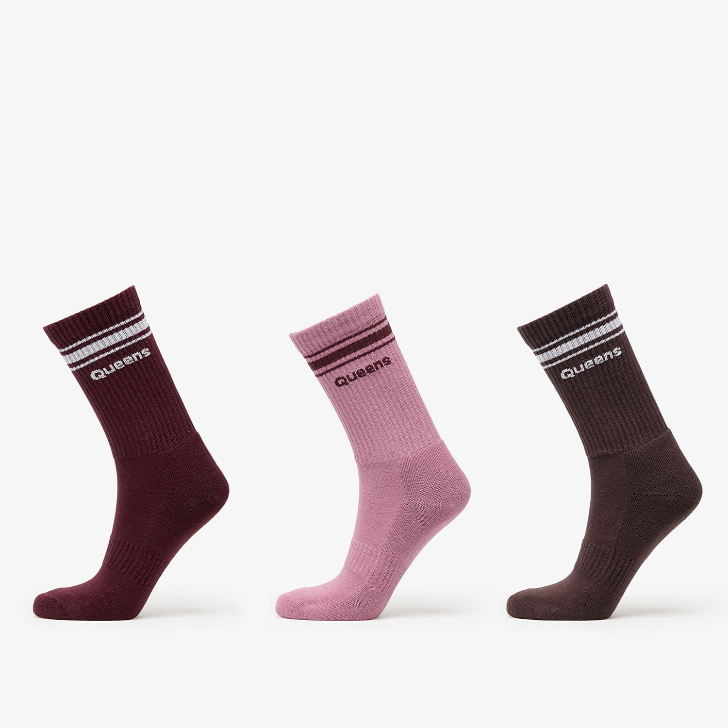 Чорапи Queens Crew Socks 3-Pack Розово | QNS_062, 0