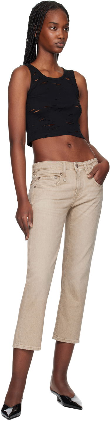 Дънки R13 R13 Boy Straight Cropped Jeans Бежово | R13W0091-D288A, 3
