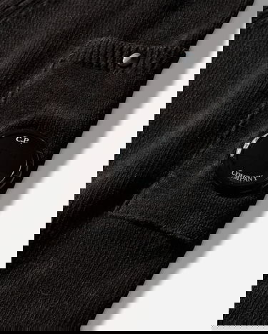 Пуловер C.P. Company Chenille Cotton Polo Lens Sweater Черно | 20CMKN118A-005687G 999, 3