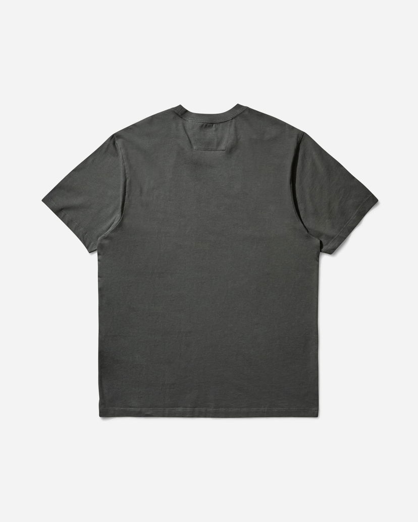 Тениска C.P. Company 30/1 Jersey Vertical Logo T-Shirt Сиво | 19CMTS091A-005100W 978