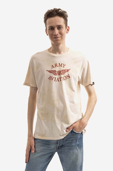 Тениска Alpha Industries Vintage Aviation T-Shirt With Print Оранжево
 | 106515.18, 0