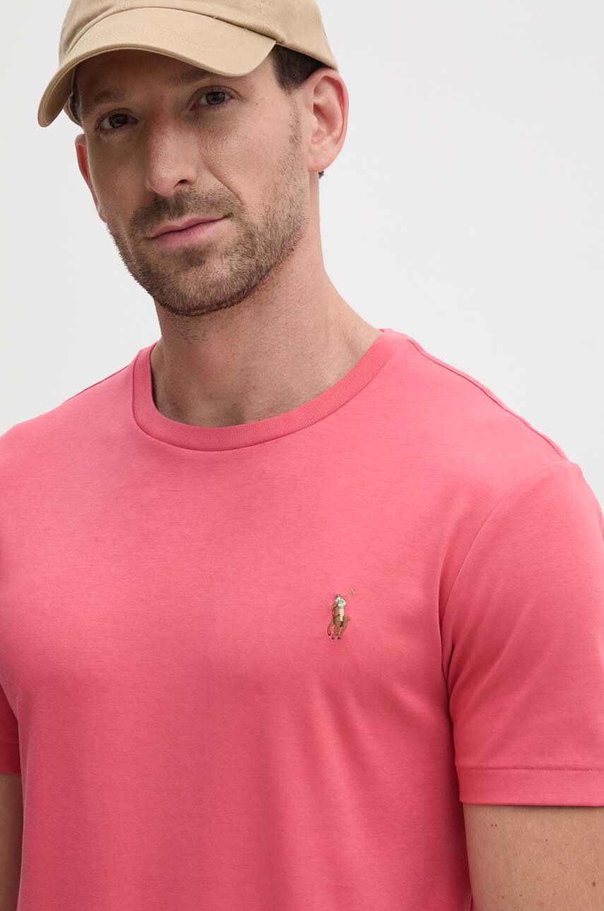Тениска Polo by Ralph Lauren Red Cotton T-Shirt Розово | 710740727, 0