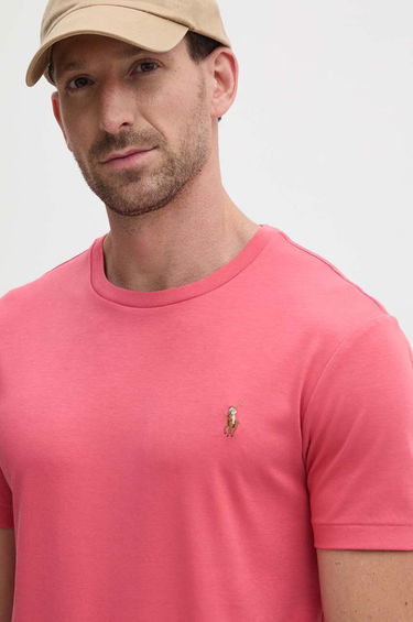 Тениска Polo by Ralph Lauren Red Cotton T-Shirt Розово | 710740727, 0