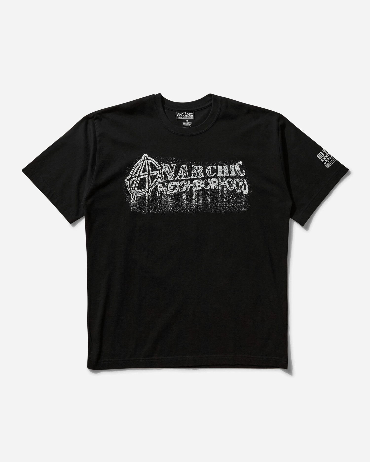 Тениска Neighborhood Anarchic Adjustment SS-2 T-Shirt Черно | 242PCAJN-ST02S BK, 0