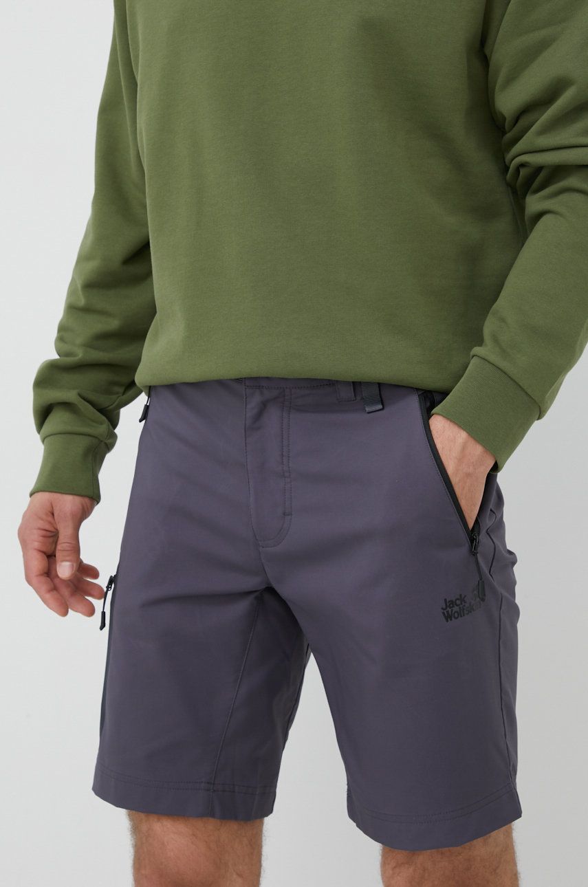 Къси панталони Jack Wolfskin Shorts Active Track Сиво | 1503791.6116, 0