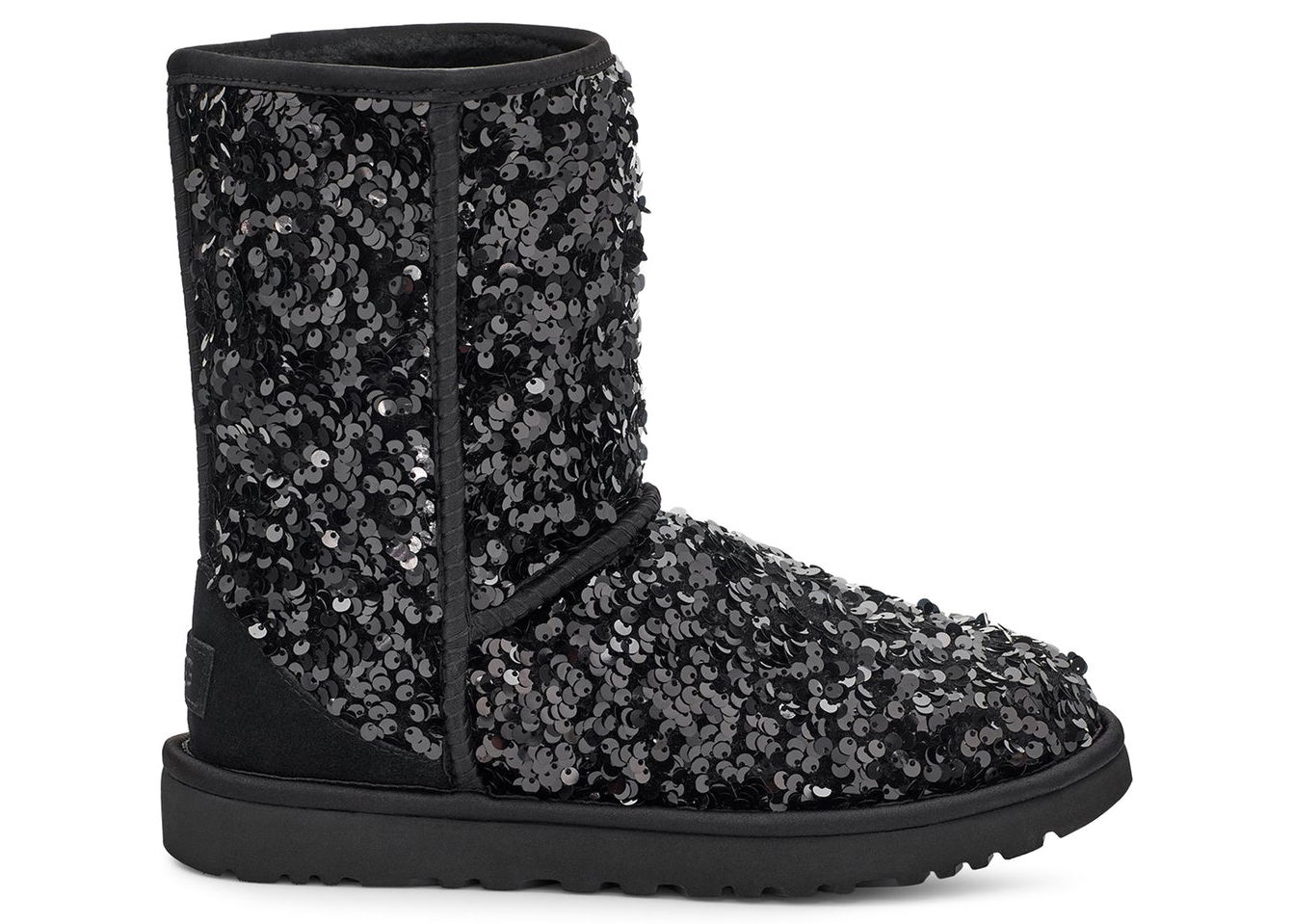 Кецове и обувки UGG Short Chunky Sequin Boot Черно | 1130650-BLK, 0