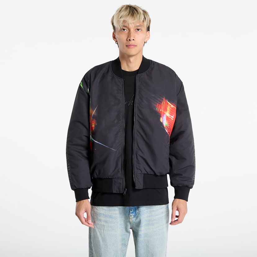 Яке бомбър Pleasures PLEASURES Daft Club Reversible Bomber Jacket Черно | P25DP001-BLACK