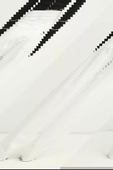 Дънки Carhartt WIP Brandon Wide-Leg Pant Medium Waist Бяло | I031918, 2