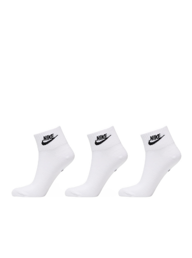 Бельо и чорапи Nike Ankle Socks 3-Pack Бяло | DX5074-101