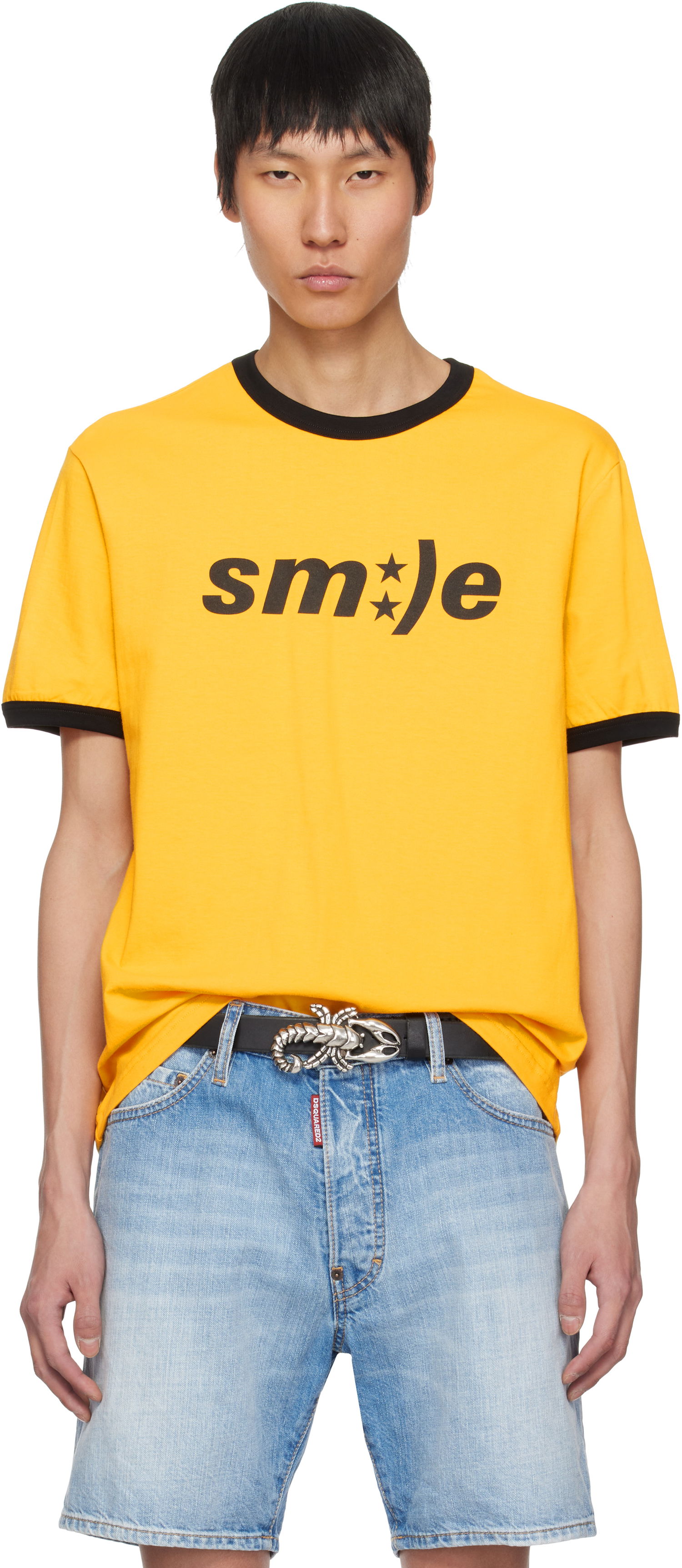 Тениска MISBHV MISBHV 'Smile' T-Shirt Жълто | 250M110, 0