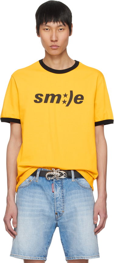 Тениска MISBHV MISBHV 'Smile' T-Shirt Жълто | 250M110, 0