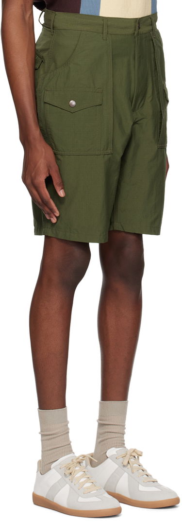 Къси панталони BEAMS Beams Plus Drawstring Cargo Shorts Зелено | 38250028139, 1