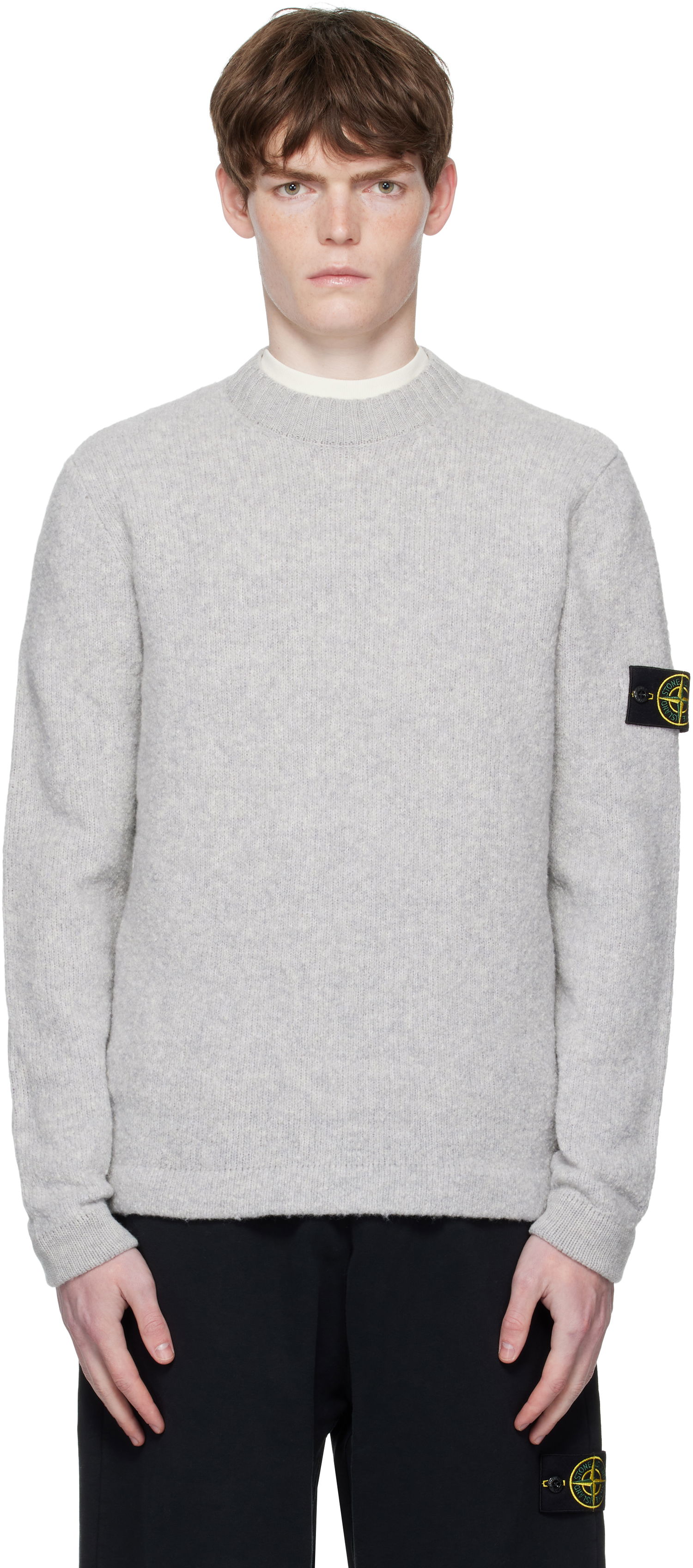 Пуловер Stone Island Fancy Yarn Sweater Сиво | K2S15 5100056 S00N2, 0