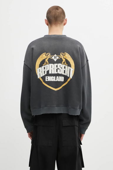 Represent Angel Border Graphic Sweatshirt, 0