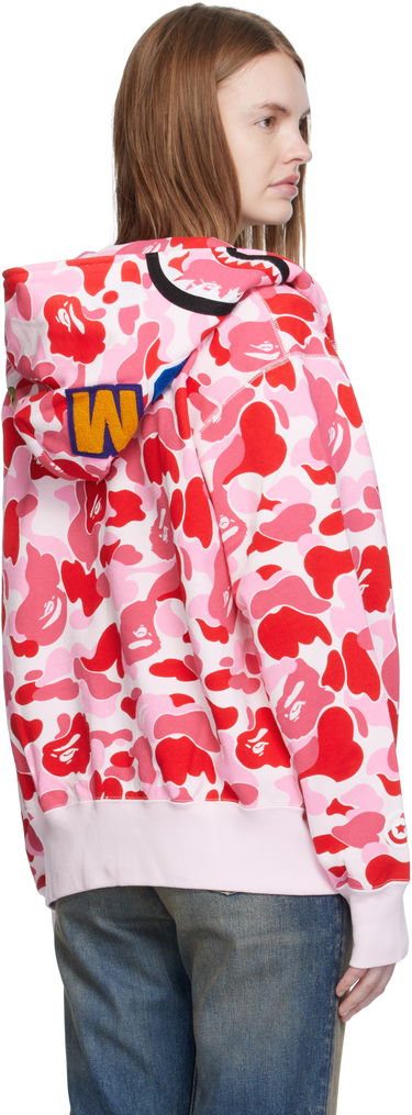 Суитчър BAPE A Bathing Ape ABC Camo Shark Full Zip Hoodie Розово | 001ZPL302003L, 2