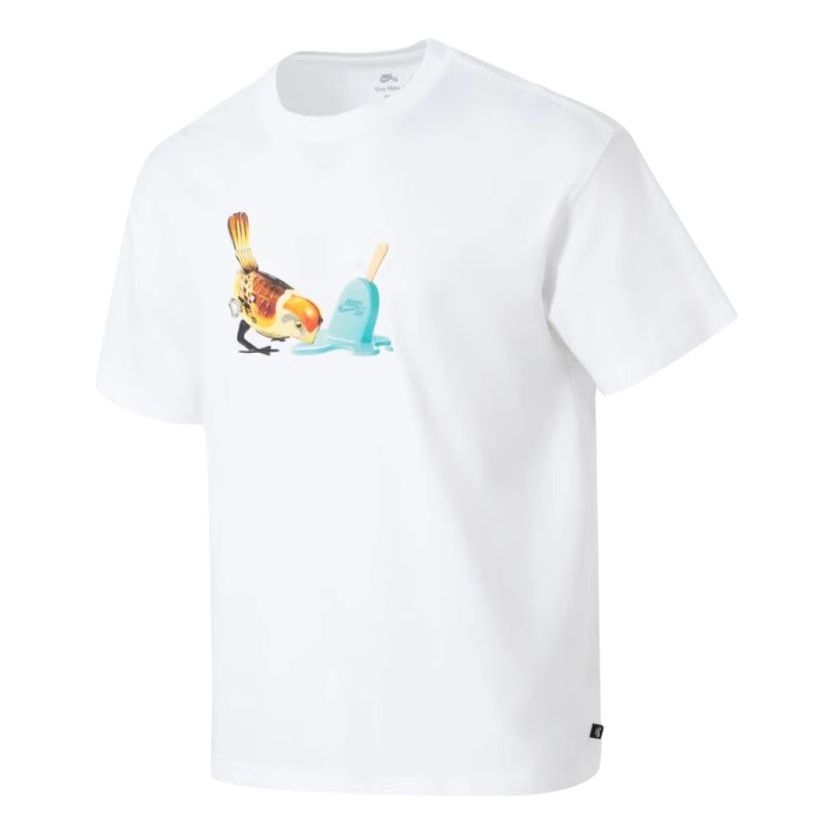 Тениска Nike SB SB Bird And Popsicle Graphic Skate T-Shirt Бяло | HJ0819-100, 0