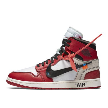 Кецове и обувки Jordan Off-White x Air Jordan 1 Retro High "Chicago" Червено | AA3834-101, 1
