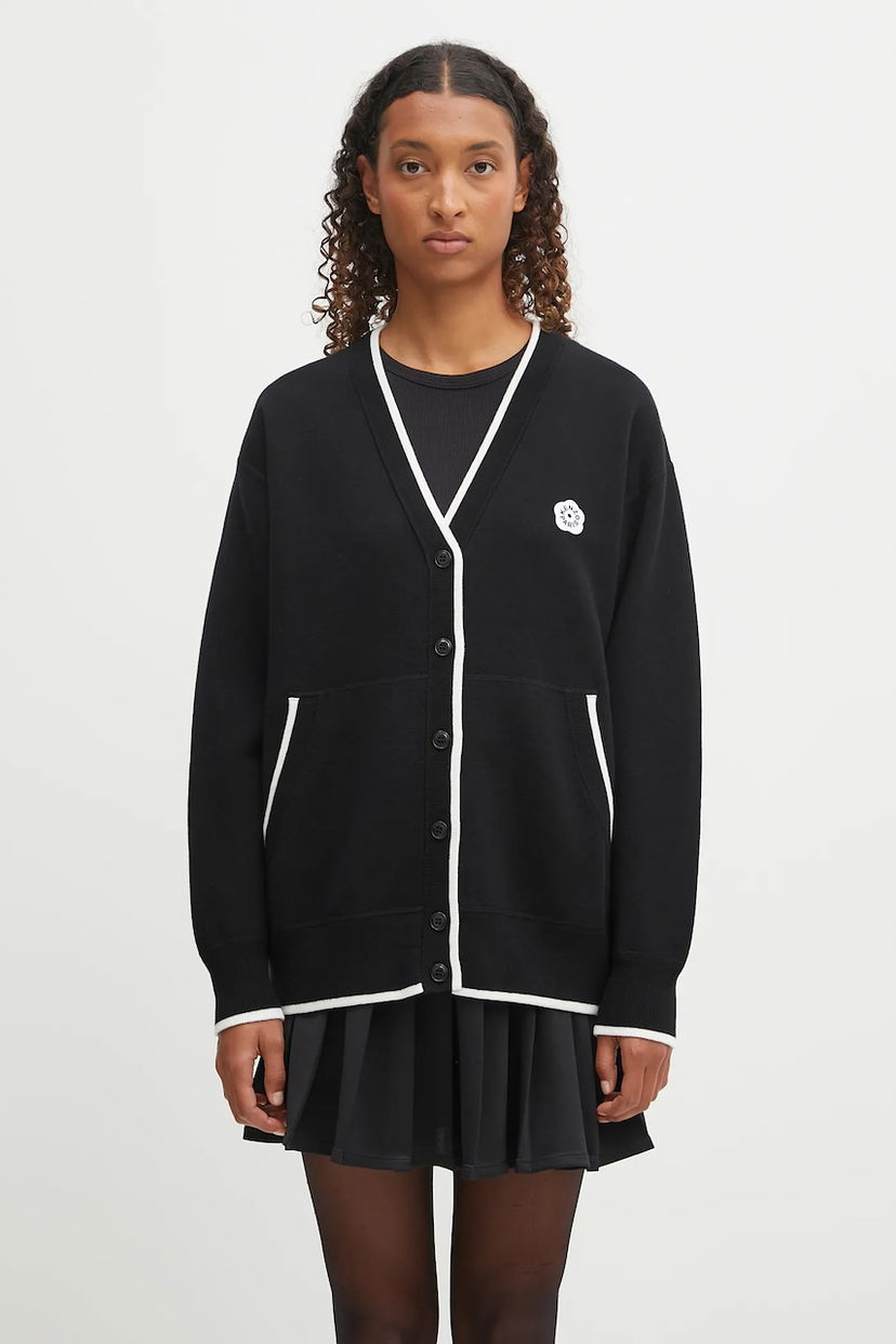 Пуловер KENZO Kenzo RWS Boke Flower 2.0 Mid Cardigan Черно | FF62CA7103LF