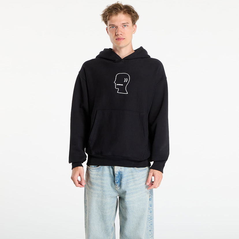 Суитчър Brain Dead Logo Head Hoodie Black Черно | BDF24T09004530BK01