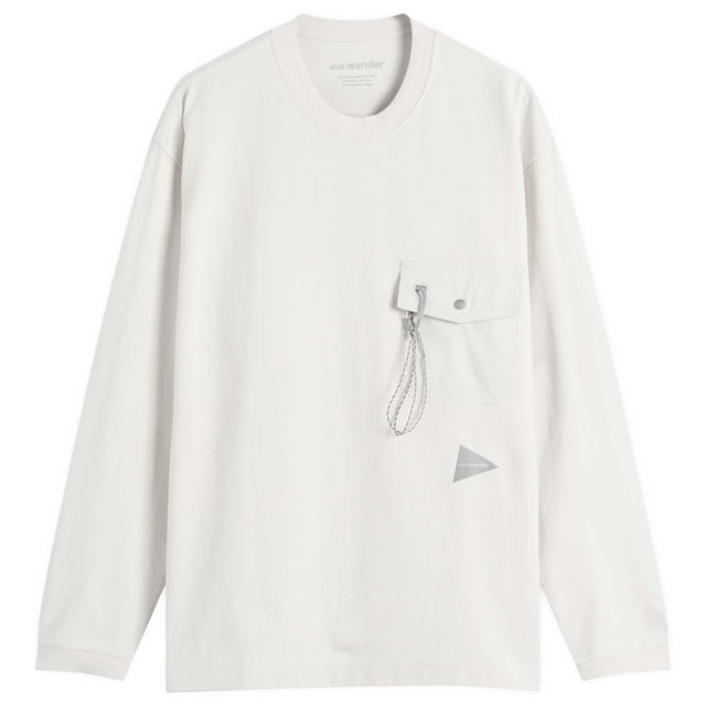 Heavy Cotton Longsleeve Pocket Tee, Size Small