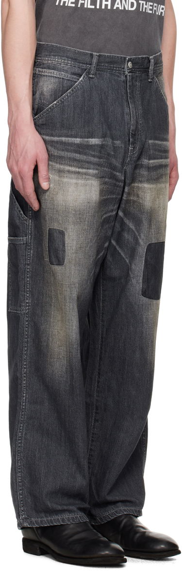 Дънки Neighborhood Neighborhood Savage LW Painter Denim Jeans Сиво | 251SPNH-PTM03, 1