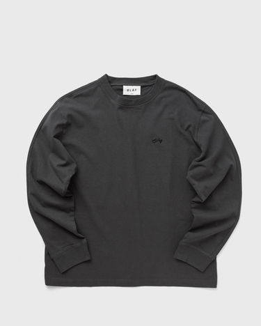 Тениска ØLÅF Long Sleeve Signature T-Shirt Черно | M220110-CHARCOAL, 0