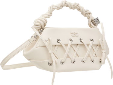Дамска чанта GANNI GANNI Mini Lace-Up Bou Bag Бяло | A6847, 1