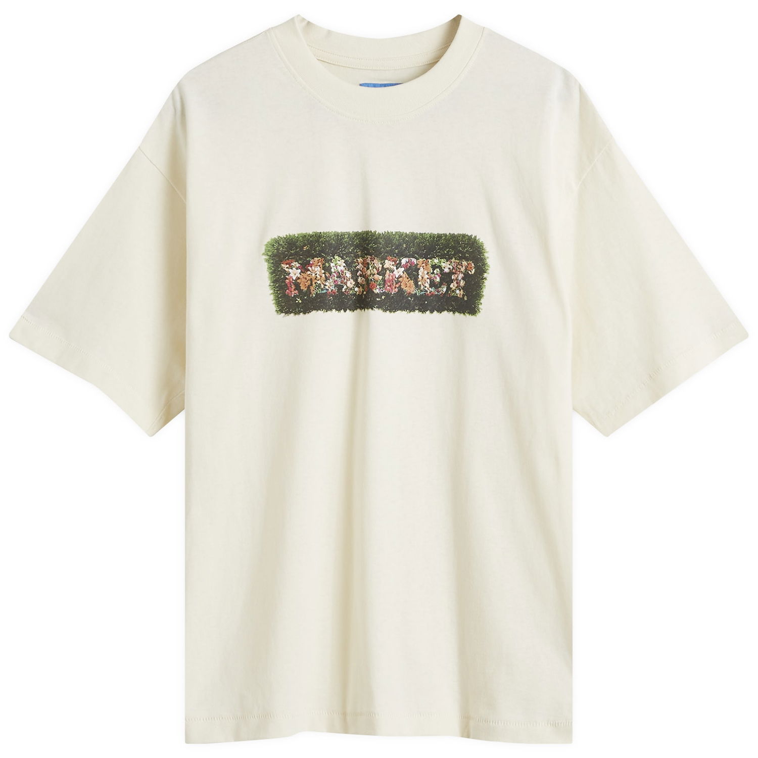 Тениска MARKET Hedges T-Shirt Ecru Size Бяло | 399001934-ERU, 0