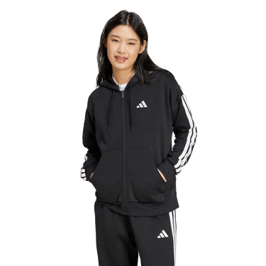 Суитчър adidas Originals 3-Stripes Full-Zip Hoodie Черно | JE1283, 0