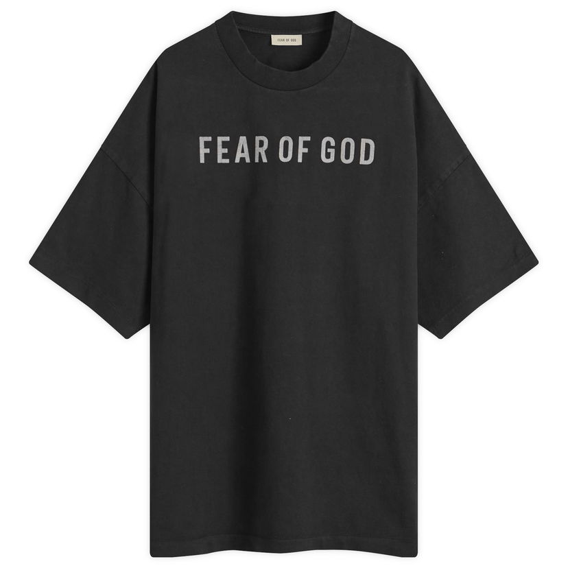 Тениска Fear of God Text Print T-Shirt Черно | FG24FW50-10155LGHWJ-001