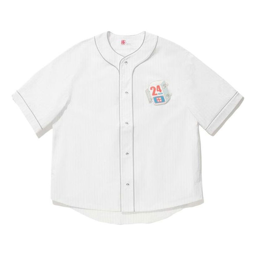 Фланелка Li-Ning Phil Hackett Graphic Baseball Shirt Бяло | AFDU255-2