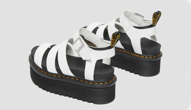 Кецове и обувки Dr. Martens Blaire Quad Hydro Leather Platform Sandals W Бяло | DM27296100, 2
