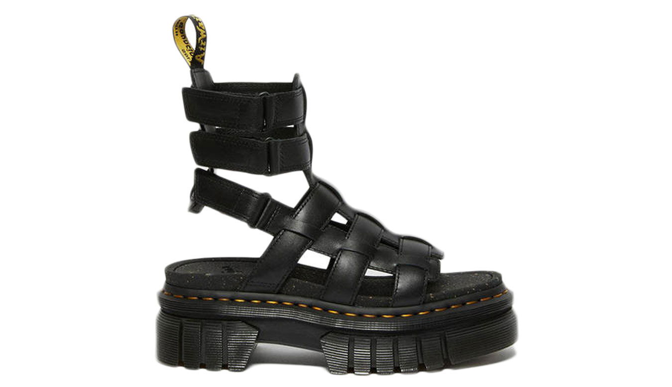 Кецове и обувки Dr. Martens Ricki Nappa Lux Leather Platform Gladiator Sandals Черно | DM27402001, 0