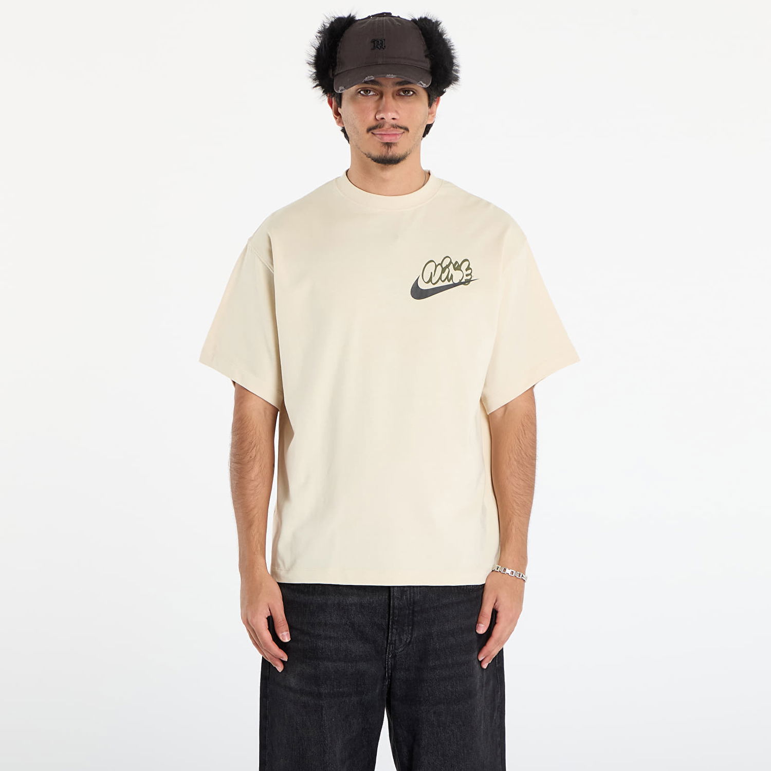 Тениска Nike Graphic T-shirt Solo Swoosh Бежово | IH4294-229, 0