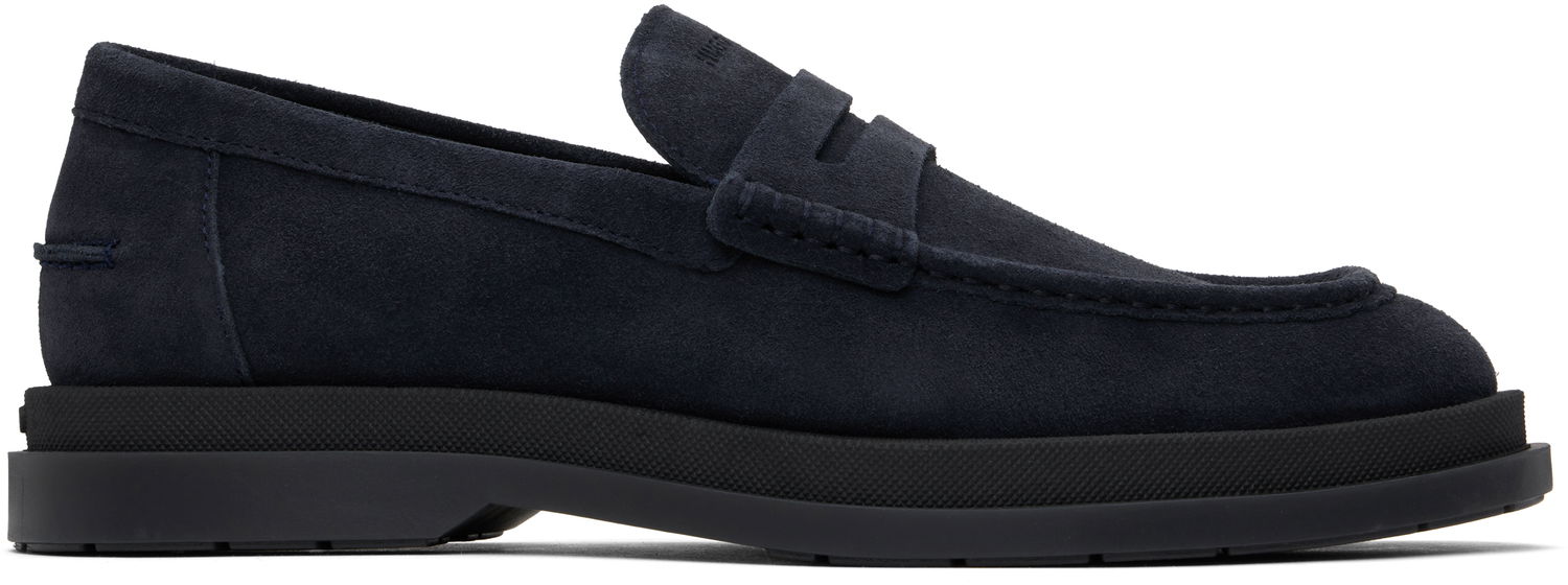 Кецове и обувки BOSS Hugo Suede Loafers Тъмно синьо | 50536215, 0