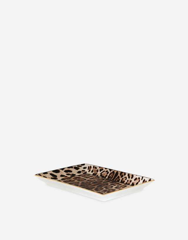 Leopard Print Porcelain Trinket Dish