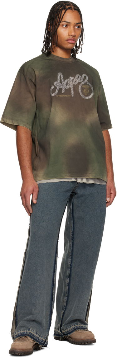 Тениска AAPE by A Bathing Ape Moonface Logo Graffiti Print T-shirt Многоцветен | AAPTEM1673XAOGRZ, 3