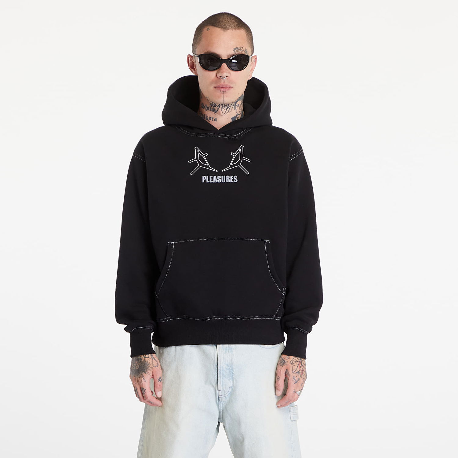 Суитчър Pleasures Artificial Human Hoodie Black Черно | P24E001 BLACK, 0