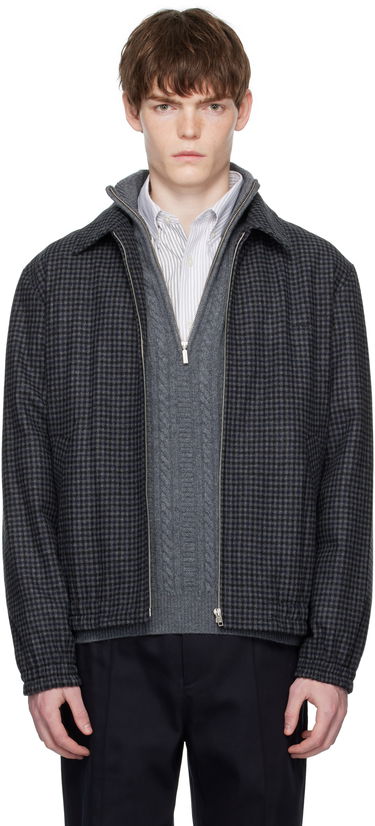 Яке A.P.C. A.P.C. Gilbert Houndstooth Jacket Тъмно синьо | WOARZ-M32018, 0