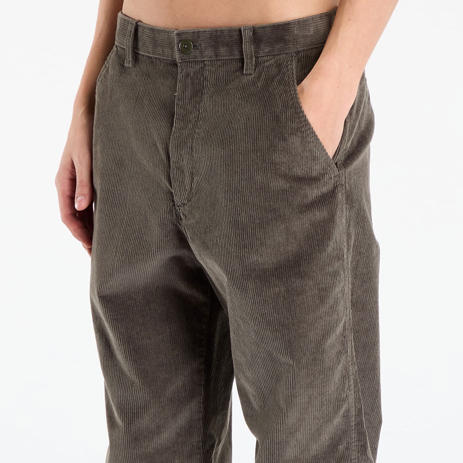 Панталони CALVIN KLEIN 90S Straight Corduroy Pants W35/L32 Кафяво | LV04RD605G PAR, 1