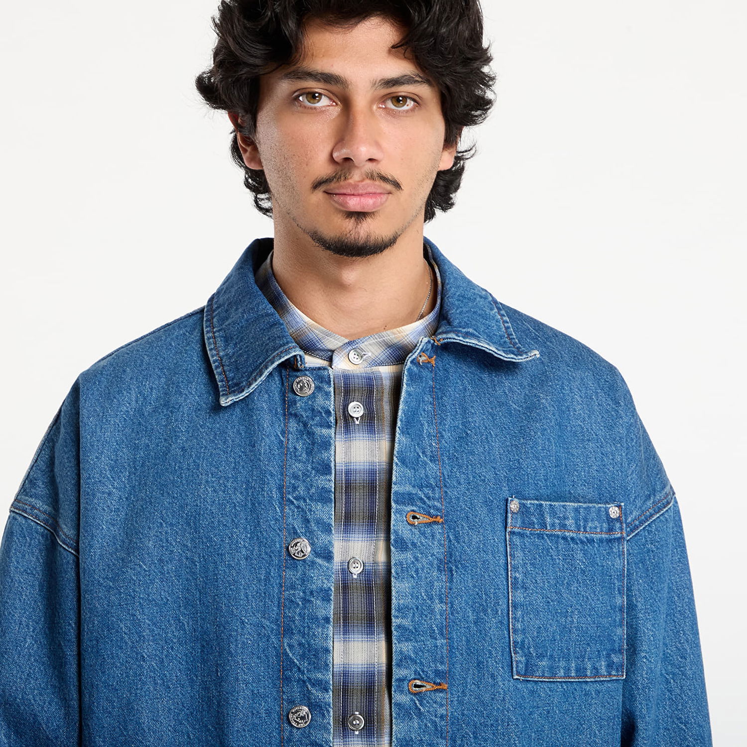 Яке A.P.C. A.P.C. x Marc Jacobs Denim Jacket Синьо | COHKK-M32011 IAL, 1