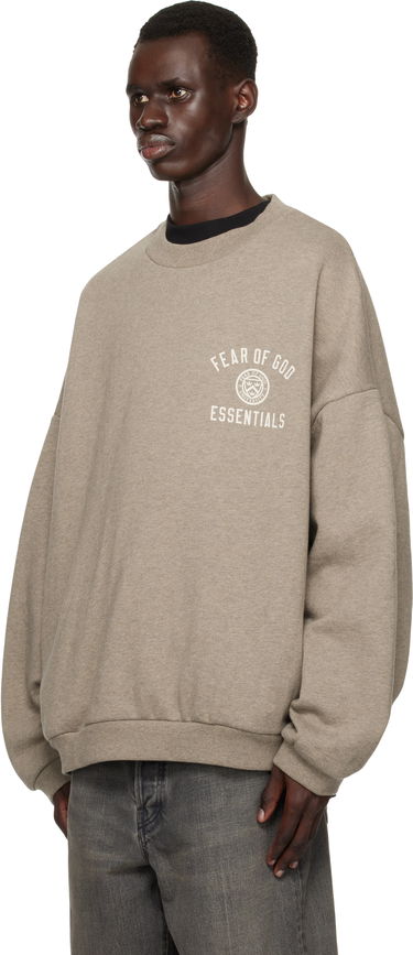 Суитчър Fear of God Fear of God ESSENTIALS Fleece Crewneck Sweatshirt Кафяво | 192HO246261F, 3