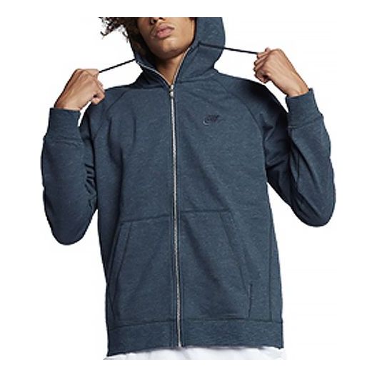 Суитчър Nike NSW Men's Full-Zip Hoodie Синьо | 805058-454