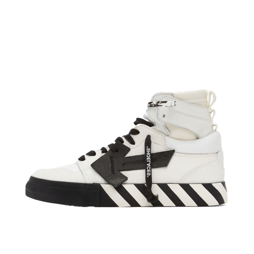Кецове и обувки Off-White High Top Vulcanized Leather Бяло | OMIA225F21LEA0010110