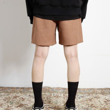Къси панталони Pleasures Intercept Houndstooth Shorts Кафяво | P23F007-BROWN, 6