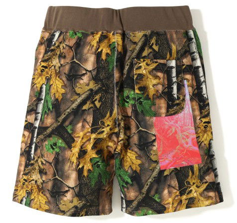 Къси панталони BAPE Forest Camo Sweatshorts Многоцветен | 001SPF301014X, 1