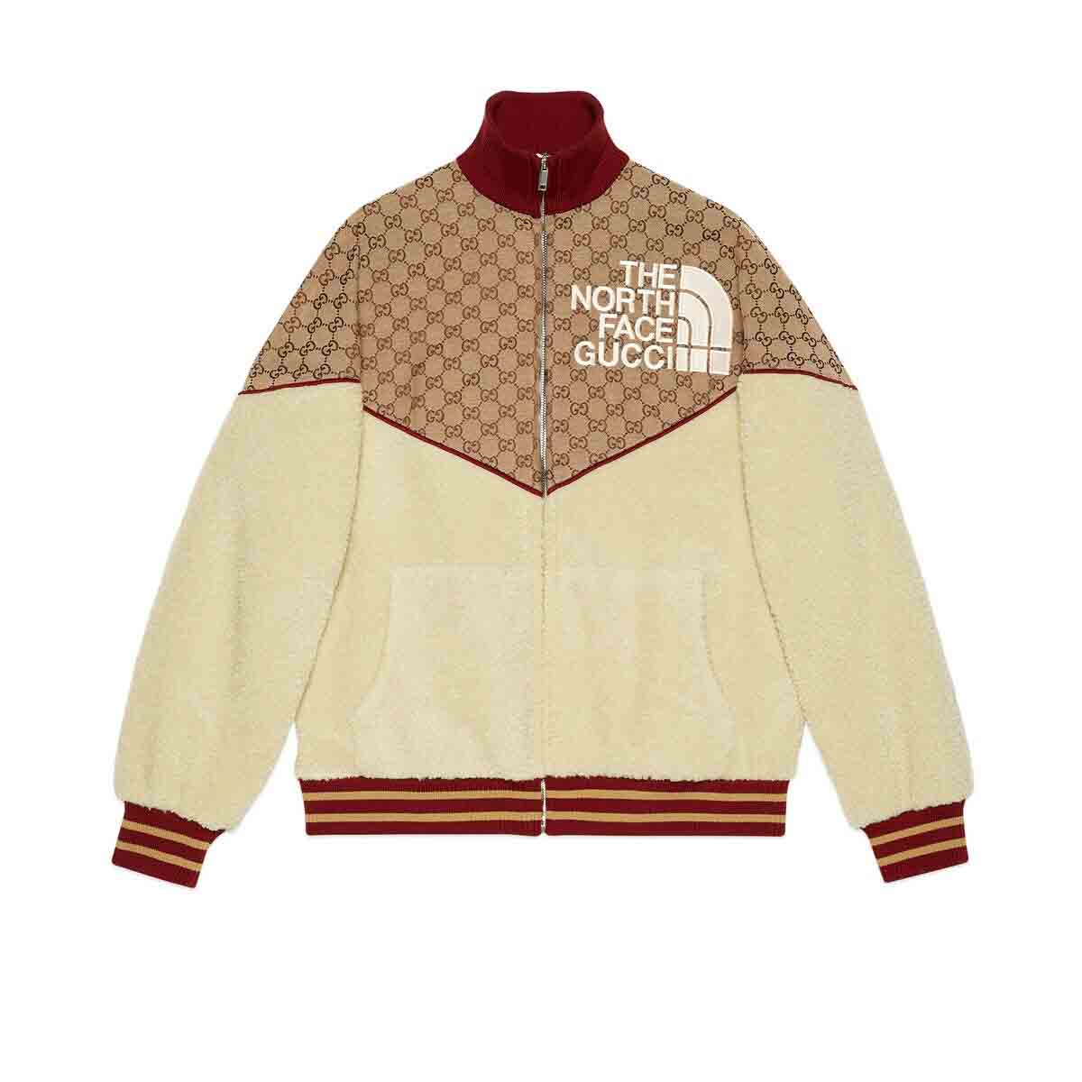 Яке Gucci The North Face x Zip Jacket Beige/Ebony Бежово | 672394 XJDS0 2102, 0